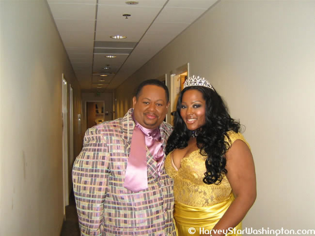 HARVEY STAR WASHINGTON AND JOANN BORGELLA THE FIRST MISS MFC QUEEN